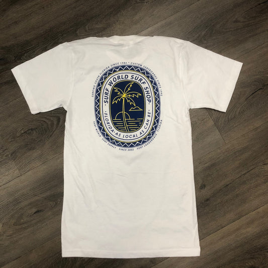 Surf World Chiquita Tee - White Mens T Shirt
