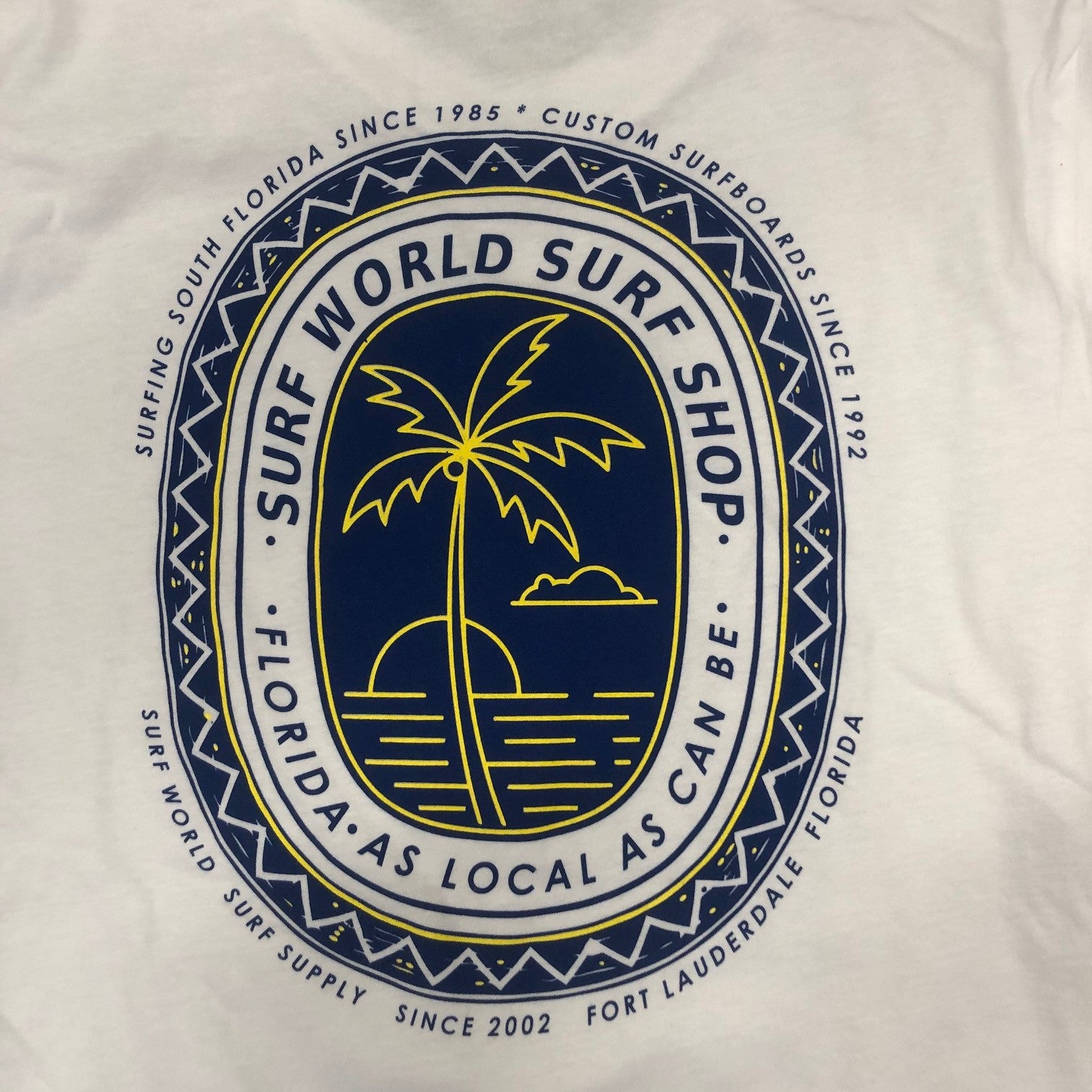 Surf World Chiquita Tee - White Mens T Shirt