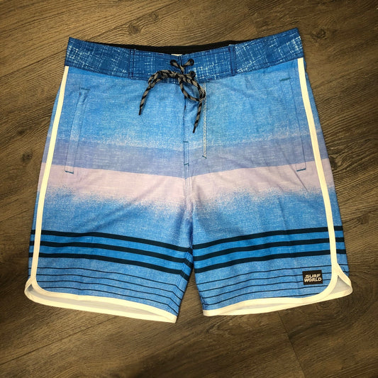 Surf World Mai Tai Kai Boardshort -The Surf World Collection - Blue Purple Mens Boardshorts