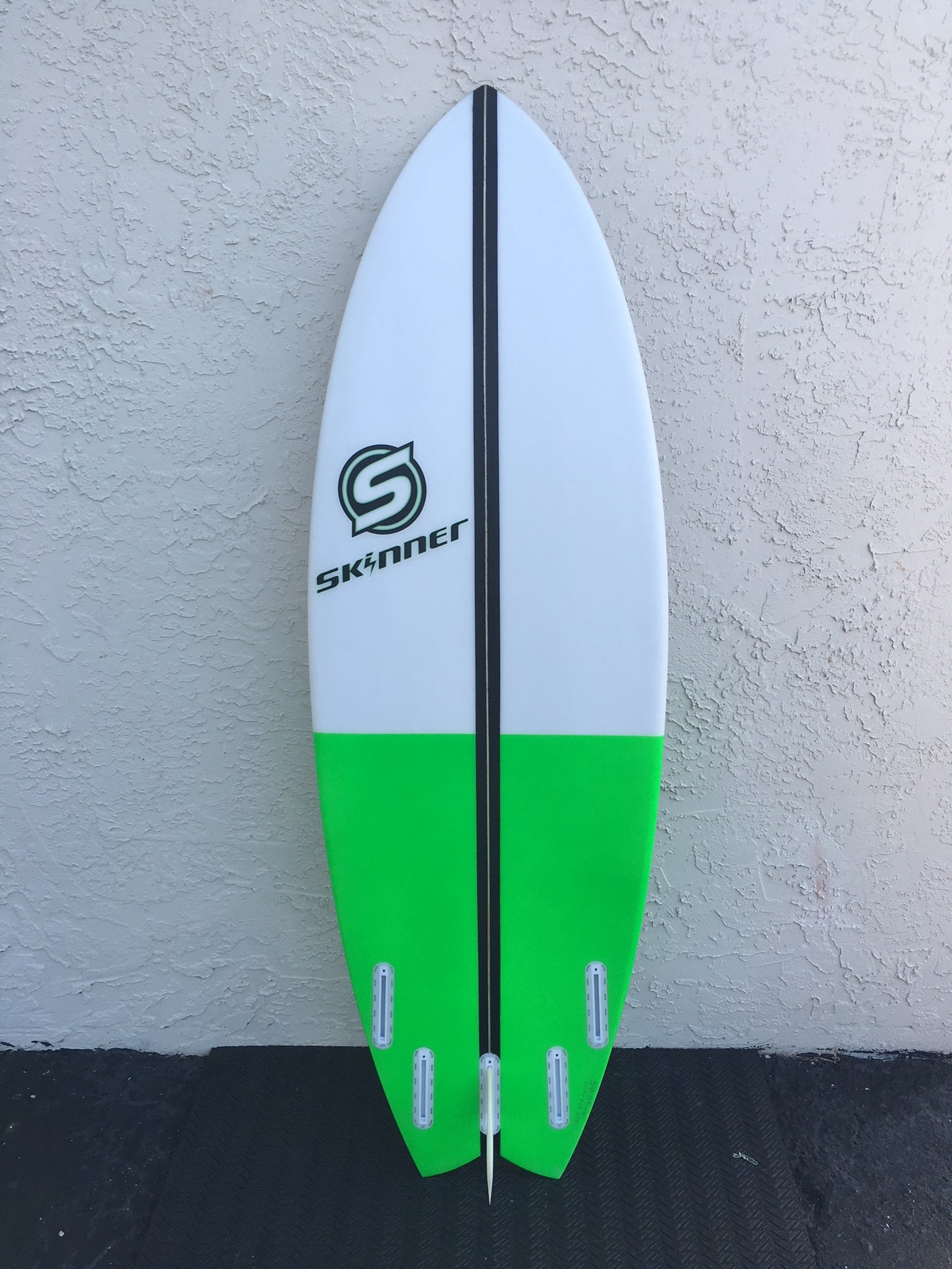 SOLD Skinner Surfboards 5'4 x 20" Wonder Fish Poly 5 plug - 27.7 Liters Surfboard