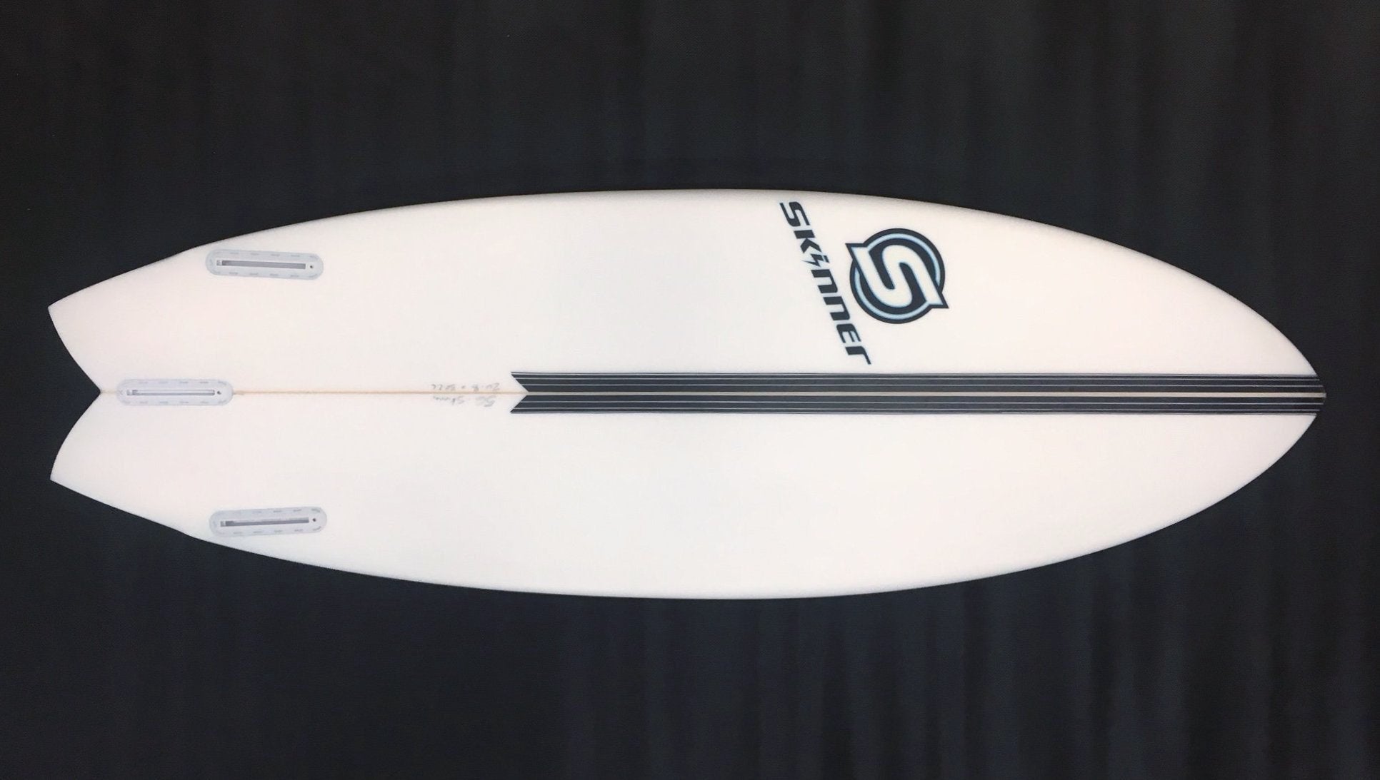 SOLD Skinner 5'6 x 20.8" x 2 1/2" 30.2 Liters Twin Fin + Swallow Tail EPS Epoxy Surfboard Surfboard