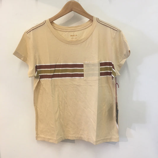 RVCA Women's Day Stripe Tee Shirt - Clay Womens T Shirt