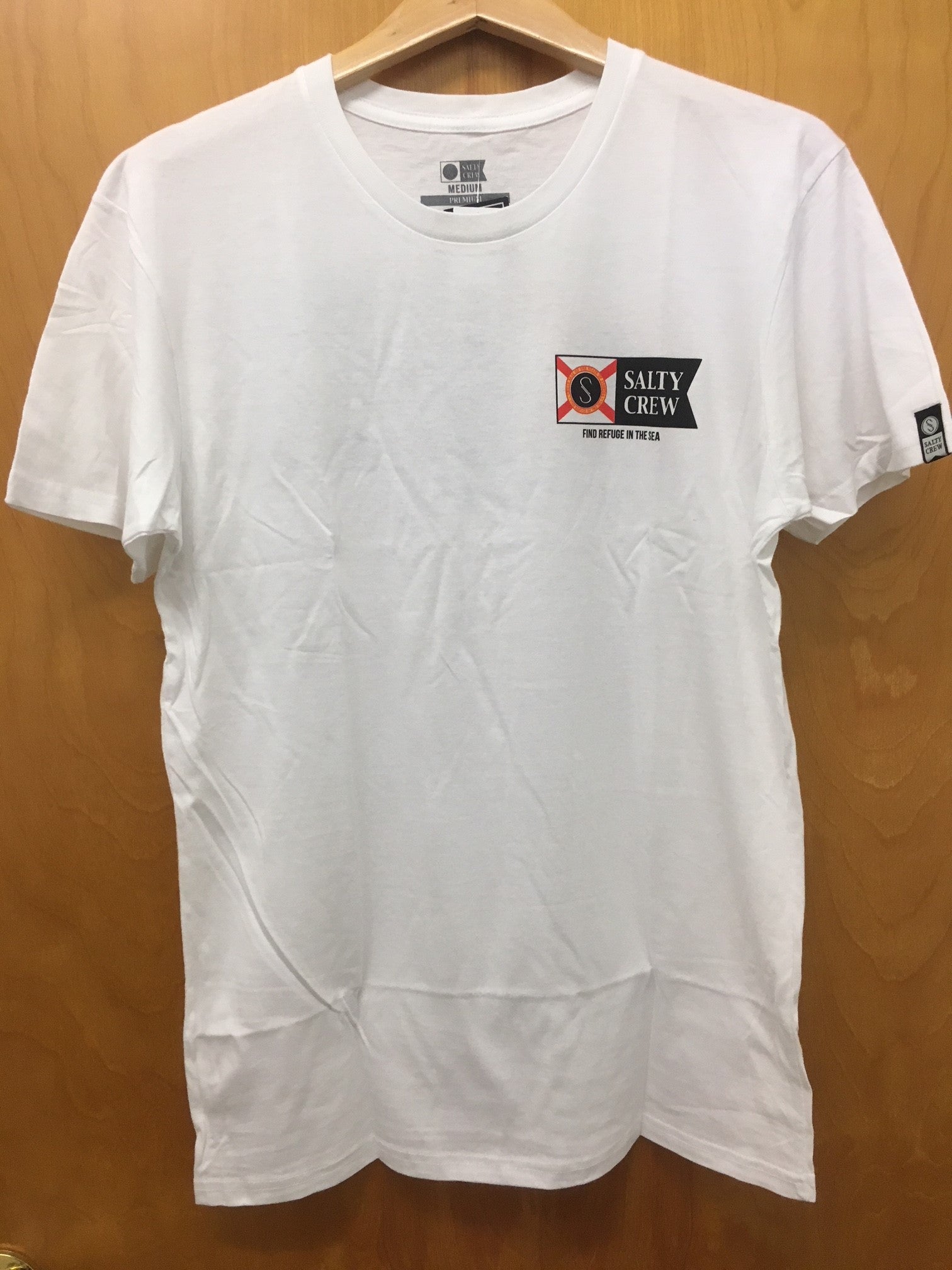Salty Crew Alpha Saltire SS Florida Flag Tee - White Mens T Shirt