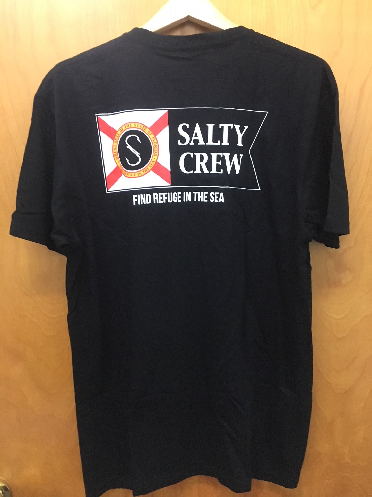 Salty Crew Alpha Saltire SS Florida Flag Tee - White Mens T Shirt