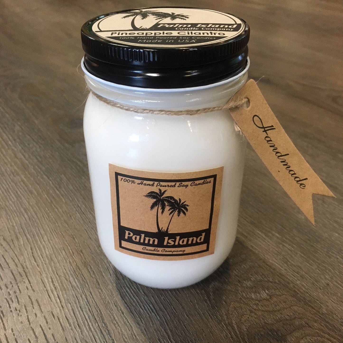Palm Island Candle Co. 16oz Mason Jar - Pineapple Cilantro Candle