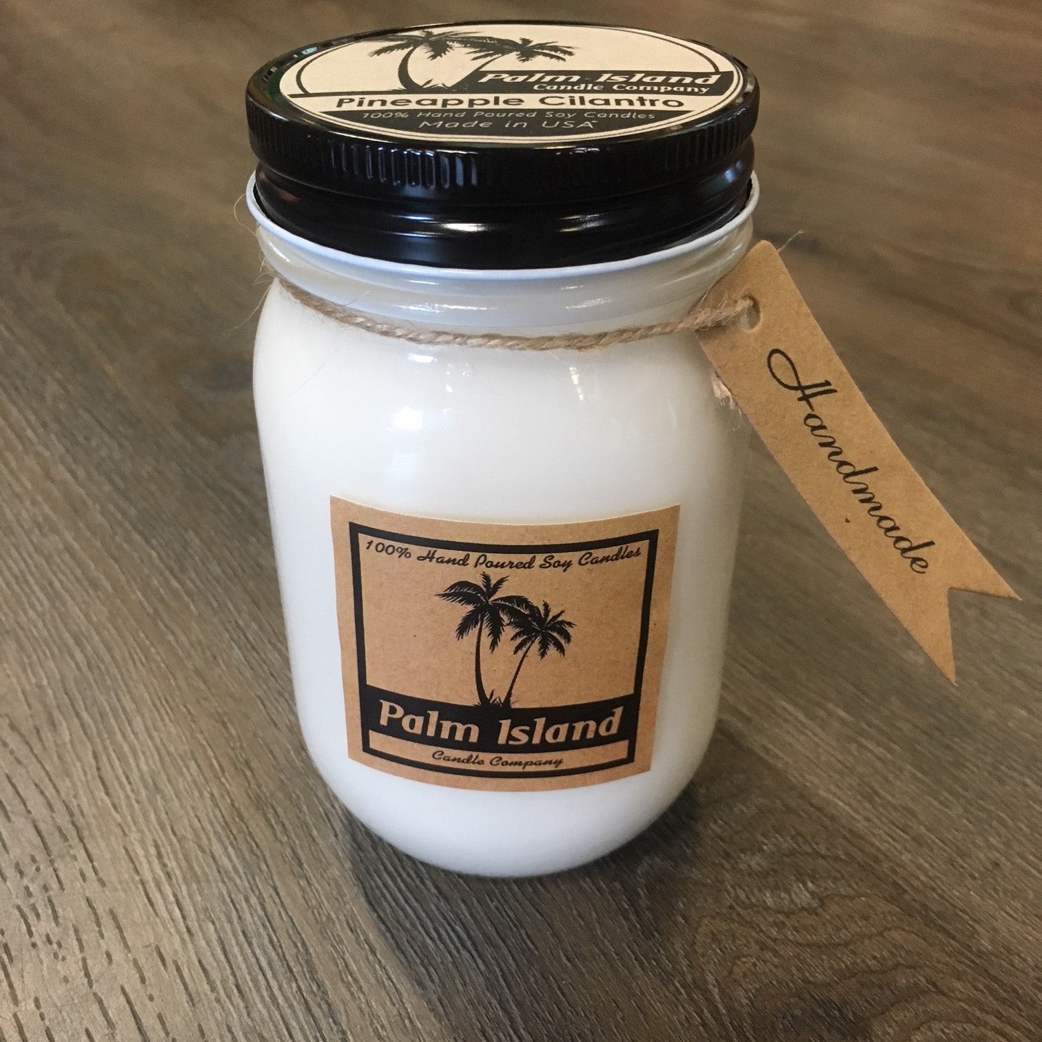 Palm Island Candle Co. 16oz Mason Jar - Pineapple Cilantro Candle