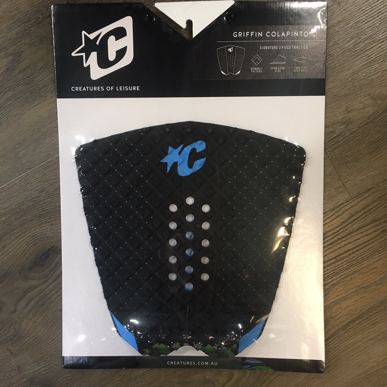 Creatures of Leisure Griffin Colapinto Signature Traction Pad Traction Pad Black Cyan