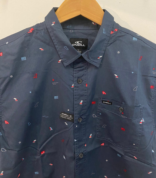 Oneill Tame Mens Woven Shirt - NAVY Mens Woven Shirt