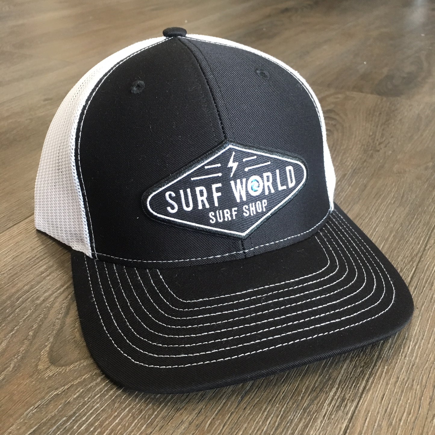 Surf World Retro Trucker Hat - Boltz- Multiple colors Mens Hat Black White