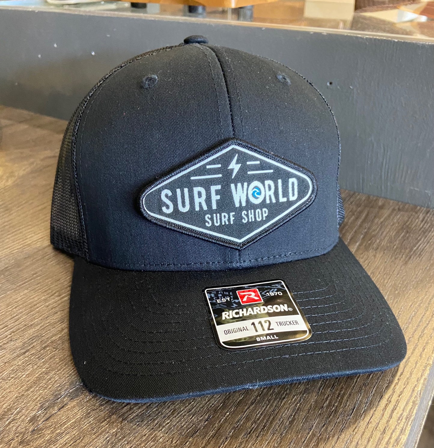 Surf World Retro Trucker Hat - Boltz- Multiple colors Mens Hat All Black