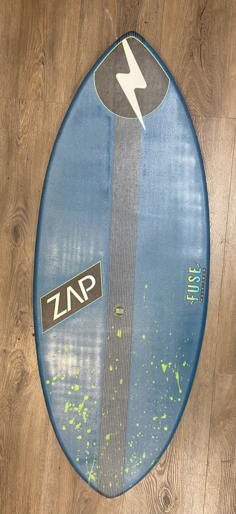 Zap Fuse Flex Spine Skimboard 52" , 54" w/ Carbon Stripe skimboard Fuse 52 Flex Spine Blue Green