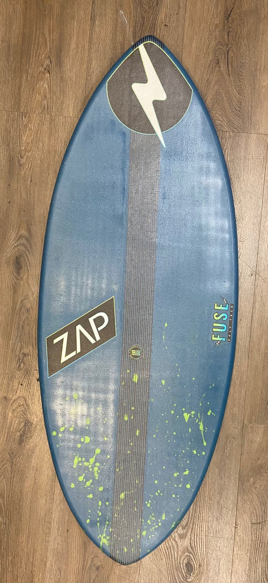 Zap Fuse Flex Spine Skimboard 52" , 54" w/ Carbon Stripe skimboard Fuse 52 Flex Spine Blue Green