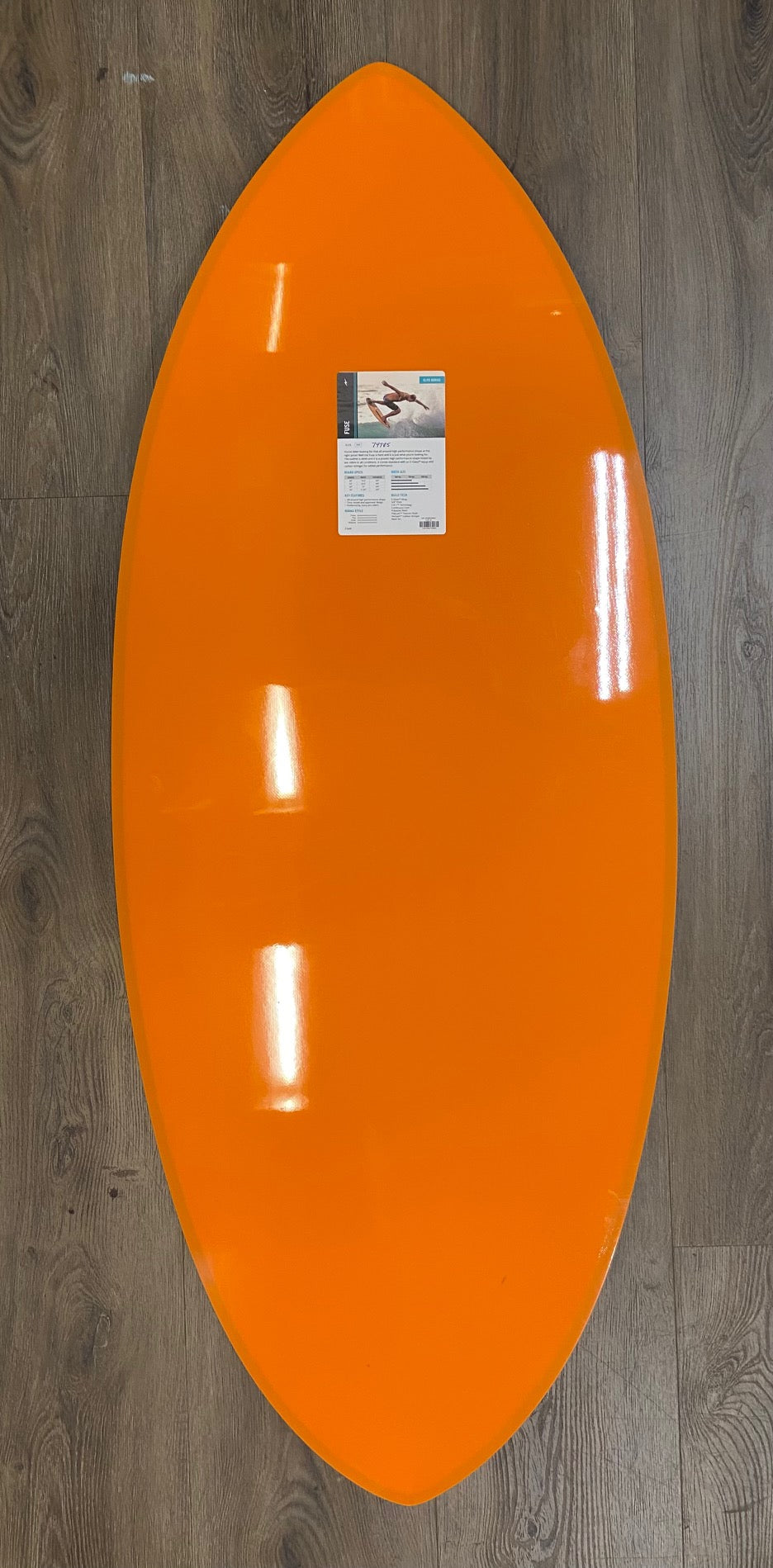Zap Fuse Flex Spine Skimboard 52" , 54" w/ Carbon Stripe skimboard