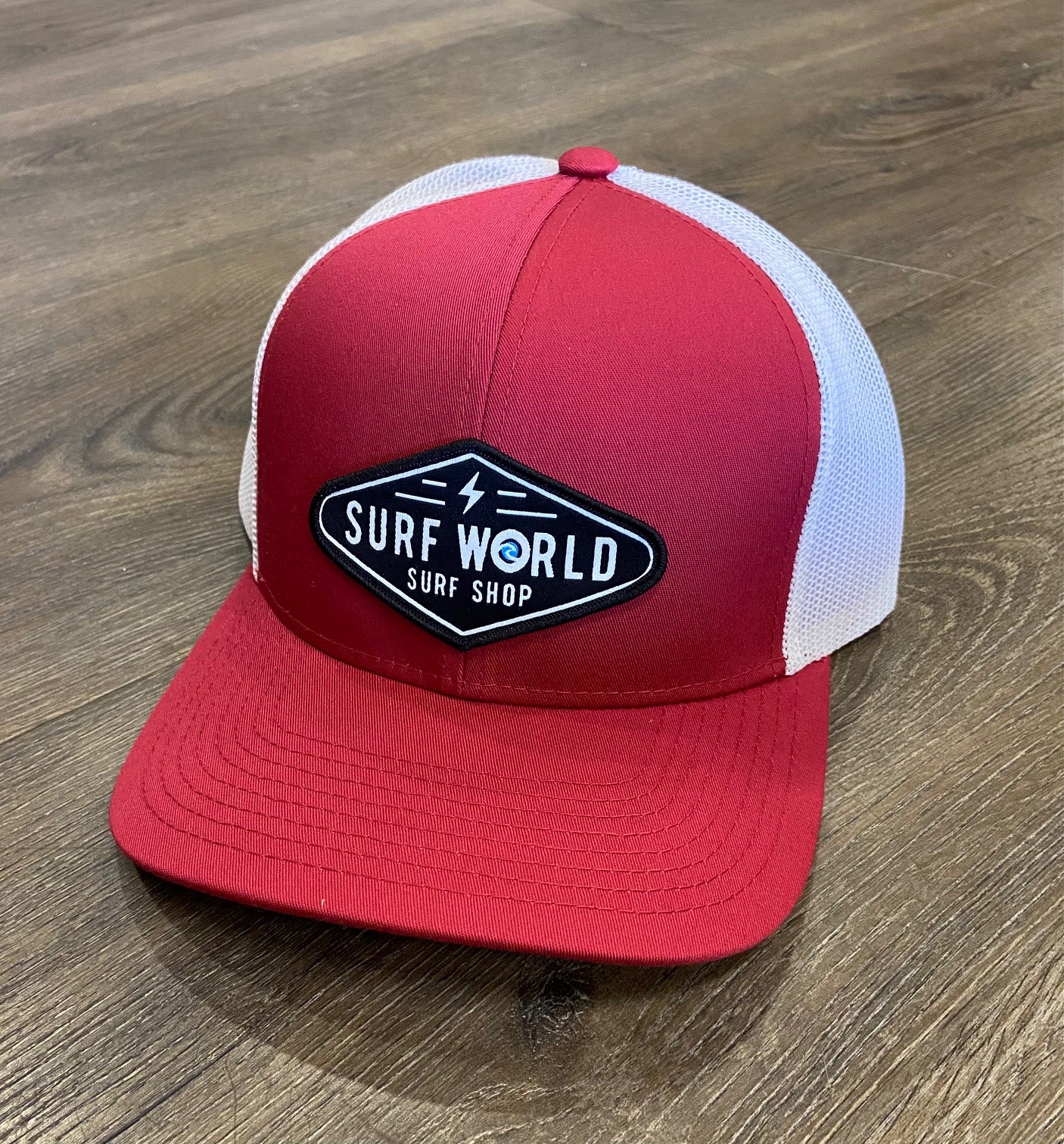 Surf World Retro Trucker Hat - Boltz- Multiple colors Mens Hat Washed Maroon