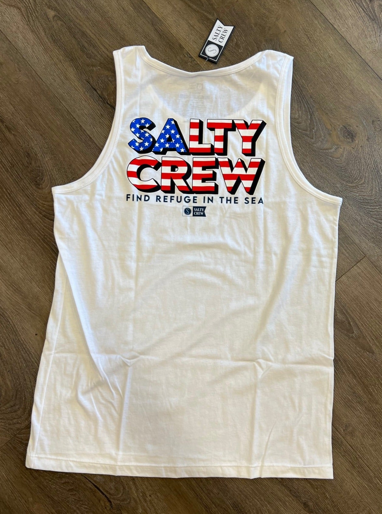 Salty Crew Stars and Stripes Men's Tank Top Mens Tank White