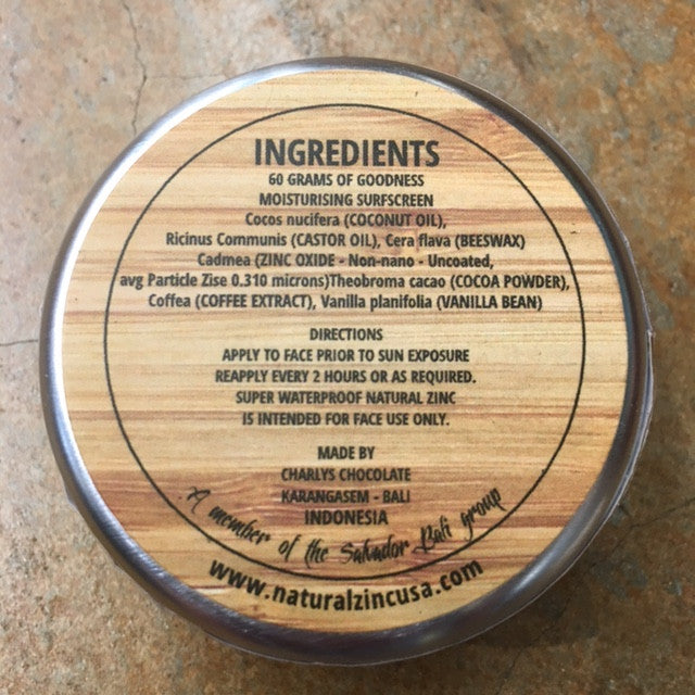Natural Zinc Surf Screen Facecoat 60 grams Sunscreen