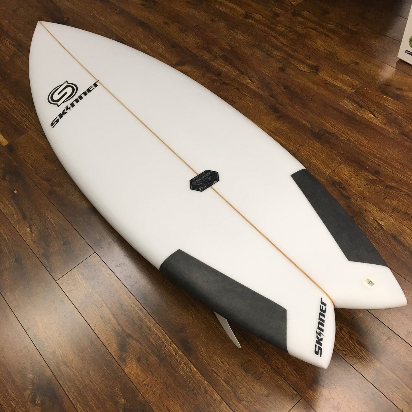 SOLD Skinner Double Trouble Performance Twin Fin+ Surfboard 5'10 x 21" x 2 5/8" 33.3 Liters Surfboard