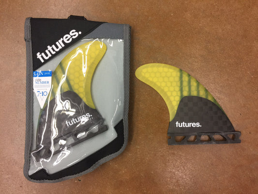 Futures V2F4 Generation Series 5 Fin Yellow Set Fins
