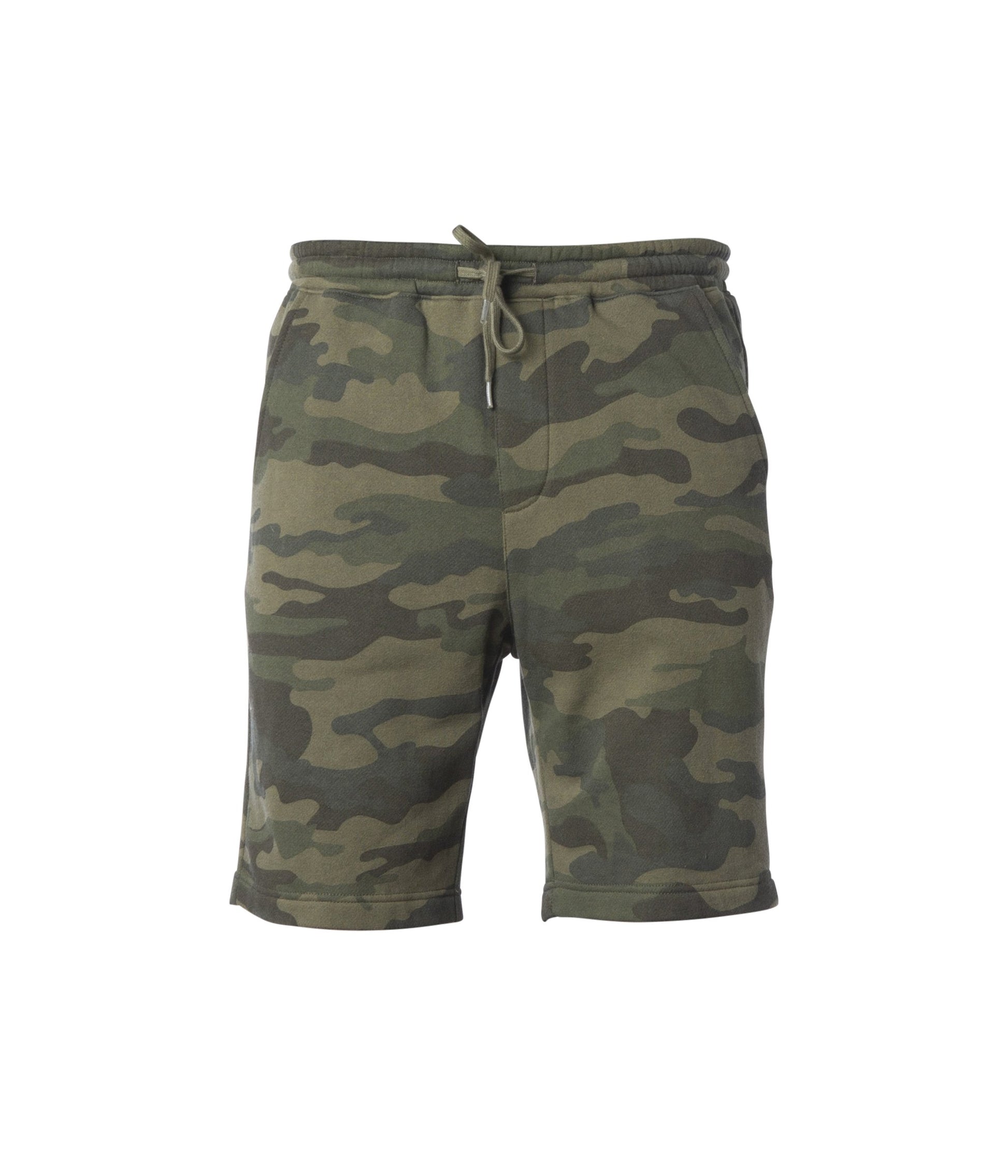 Surfworld Fleece Shorts - Green Camo Mens Shorts