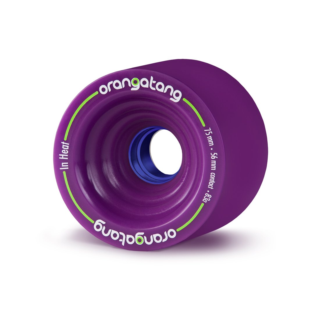 Orangatang In Heat 75mm 83a Skateboard Wheels - Purple wheels