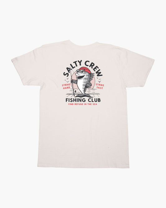 Salty Crew Fishing Club Boys S/s Tee - White Boys T Shirt