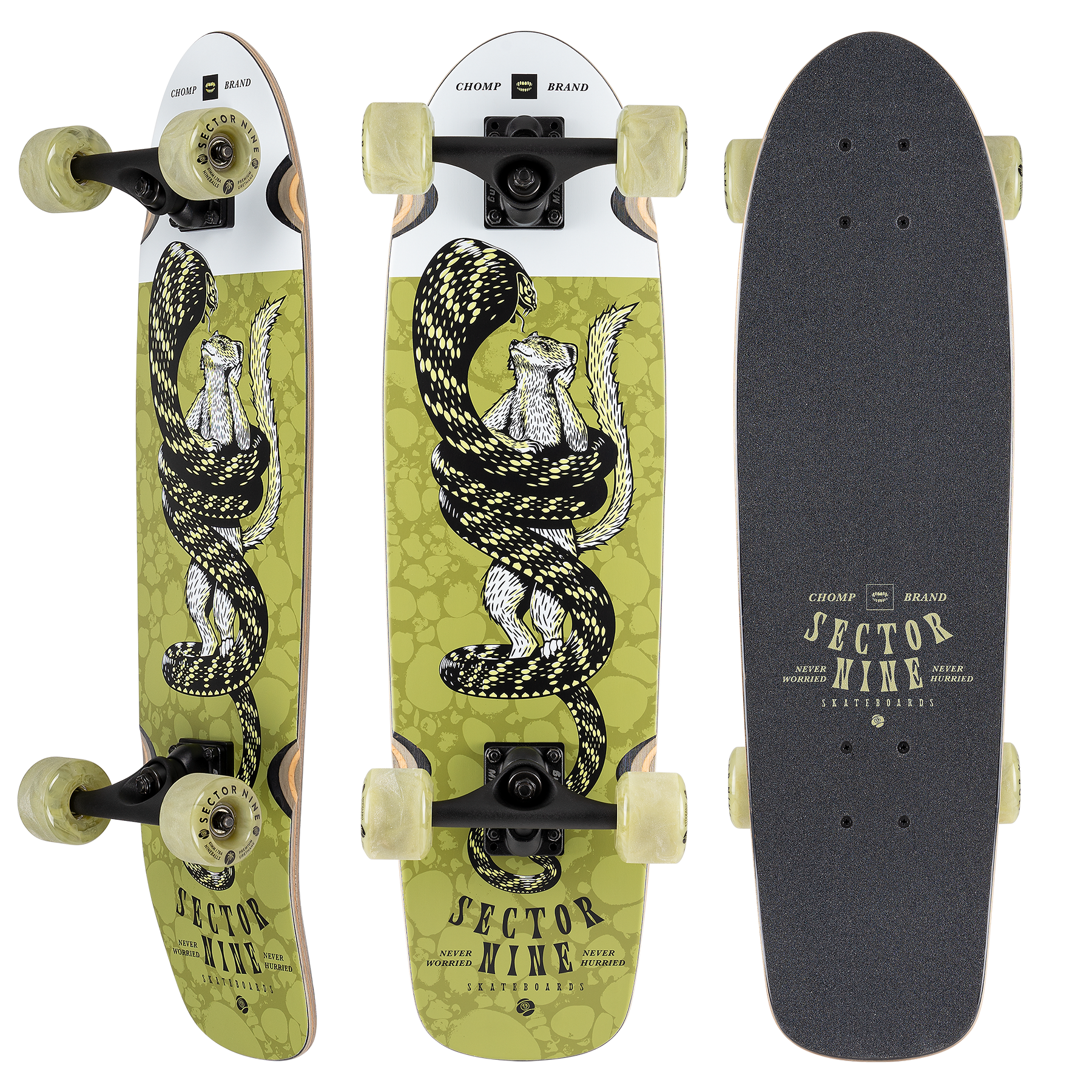 Sector 9 Jammer Cobra 28.5" x 7.875"Complete Skateboard Longboard Skateboard