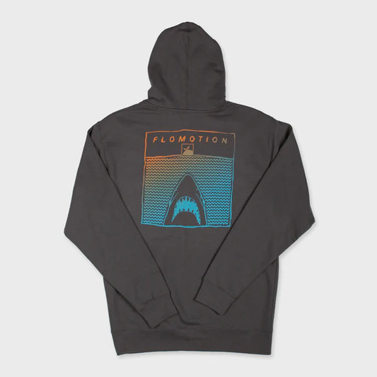 Flomotion Jaws 2.0 Zip Hoodie - Charcoal mens hoodie