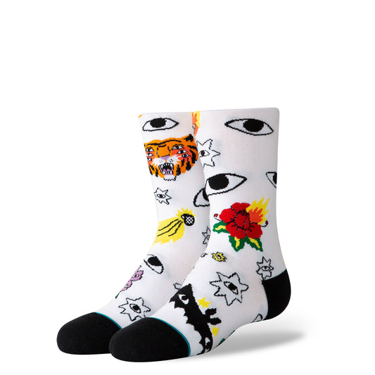 Stance Cavolo Stars Kids Socks - White Socks