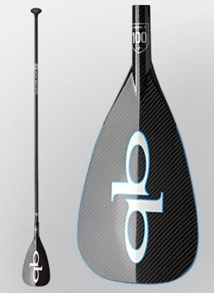 Quickblade Kanaha All Carbon 90 Adjustable - Blue Border SUP Paddle