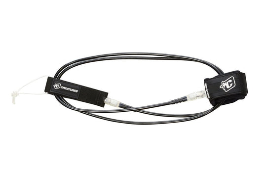 Creatures Of Leisure Pro Surf Leash 6' x 9/32" Multiple Colors Surf Leash Black Clear