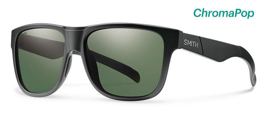 Smith Lowdown XL Matte Black ChromaPop Polarized Gray Green Lens Sunglasses Sunglasses