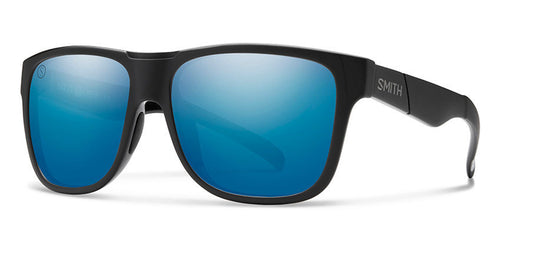 Smith Lowdown XL Salty Crew Matte Black ChromaPop Polarized Blue Mirror Lens Sunglasses Sunglasses