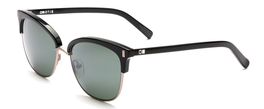 Otis Little Lies Reflect Polarized Sunglasses - Black Flash Mirror Grey Lense Sunglasses