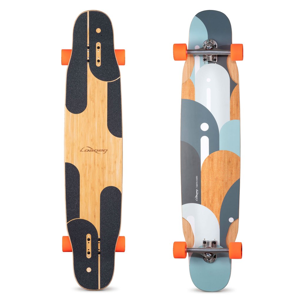 Loaded Mata Hari Dancer Skateboard with Fat Free Orangatang Wheels Longboard Skateboard