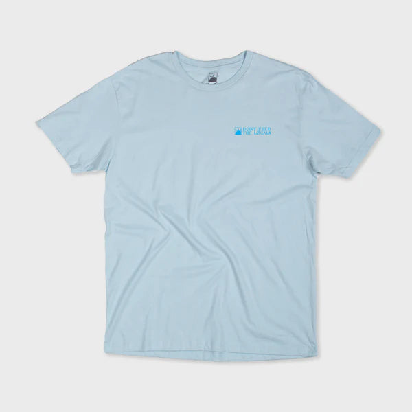 Flomotion Don't feed the locals OG Gator Tee Shirt - Light Blue 1 Mens T Shirt