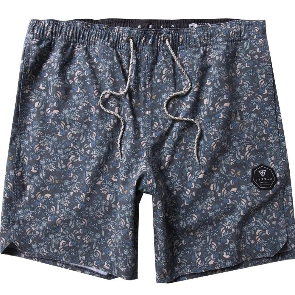 Vissla Ecolastic 17.5" Saturdazed BoardShorts- Cool Blue Mens Boardshorts