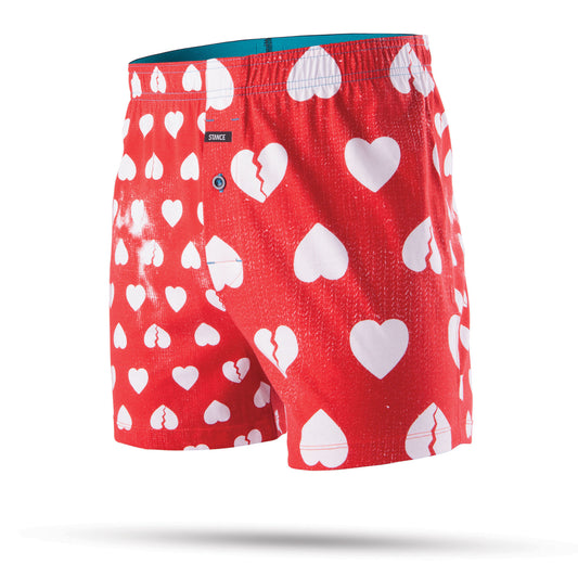 Stance Faded Hearts Vista Relaxed Fit Boxers - Red Underwear