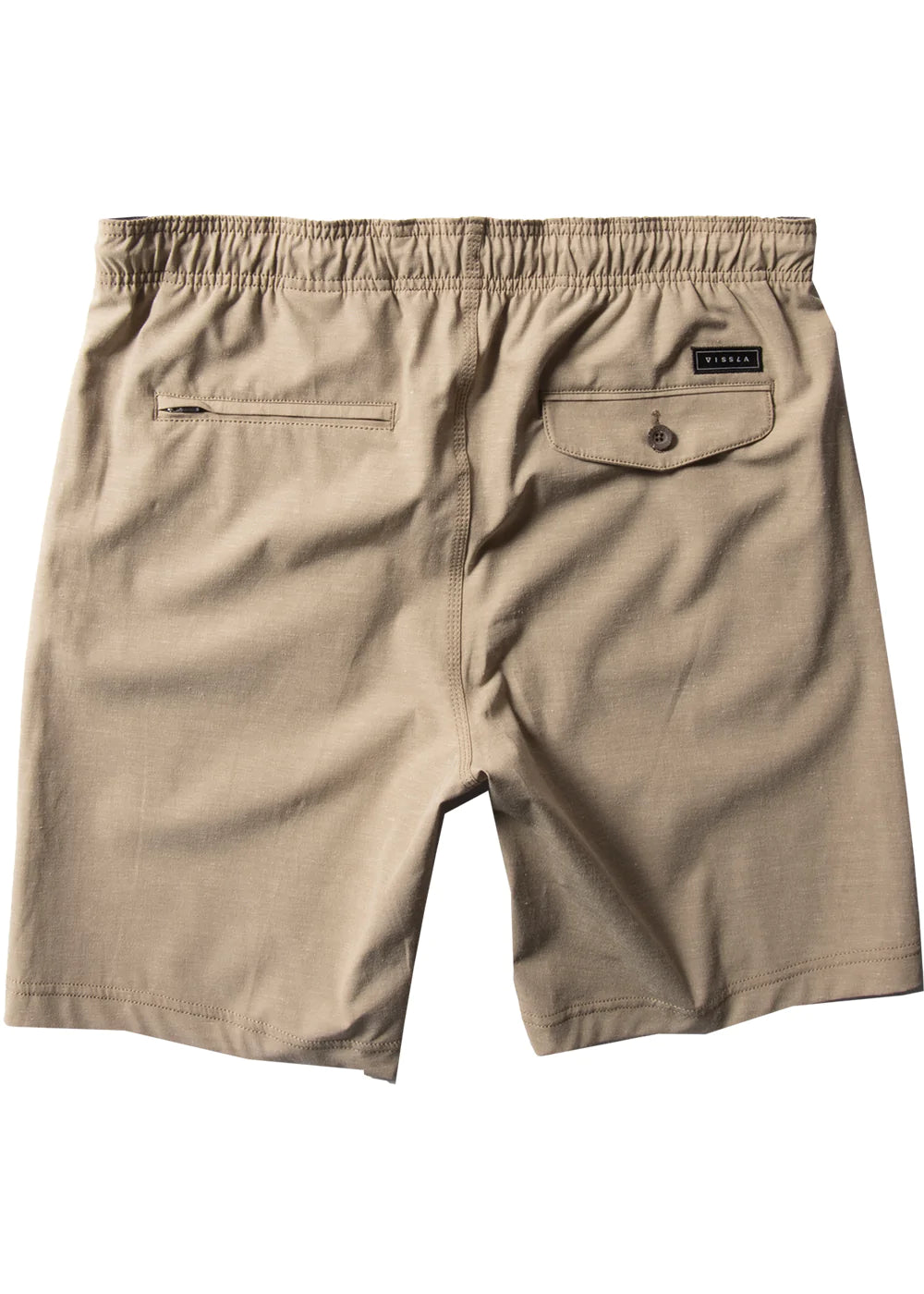 Vissla Hemp No See Em's ECO Elastic Shorts 18.5" - Khaki Mens Shorts