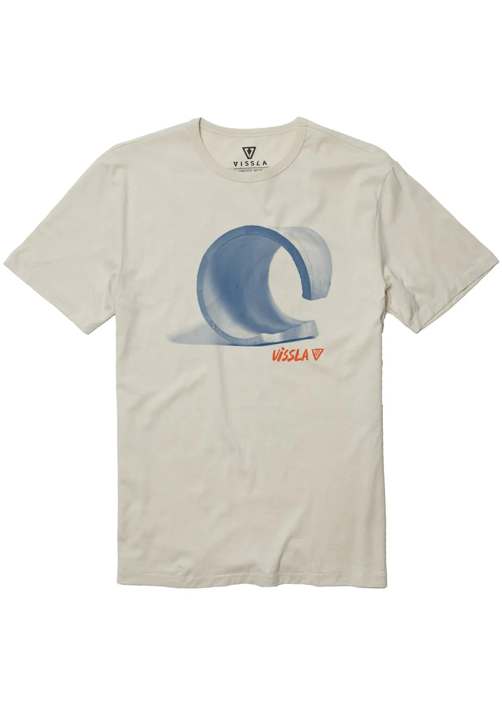 Vissla Tc Slabberdoodle Organic Tee - Bone Mens T Shirt