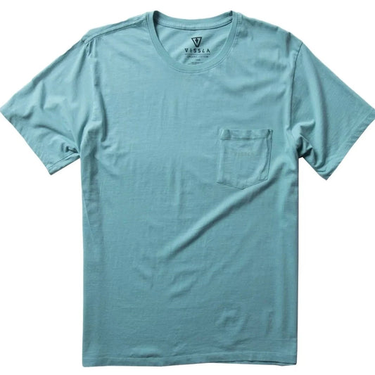 Vissla Vintage Premium Pocket Mens T Shirt - Smokey Jade Mens T Shirt