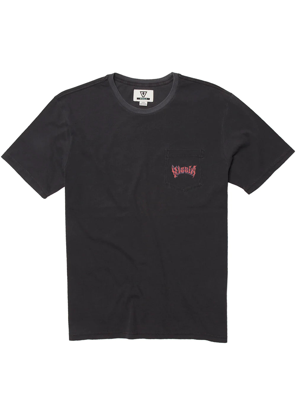 Vissla Swell Game SS Mens Pocket T Shirt - Black Mens T Shirt