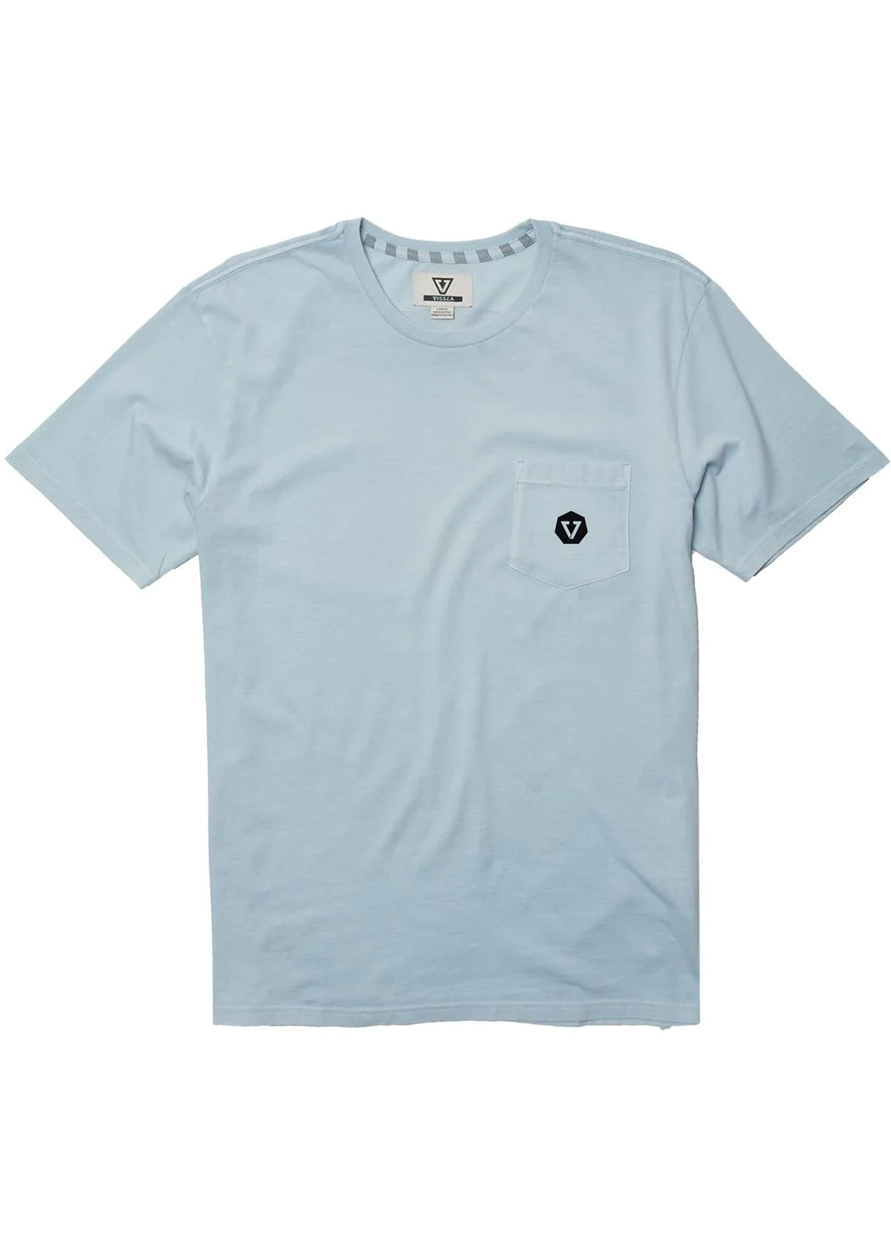 Vissla Offshored SS Pocket T Shirt - Ice Blue Mens T Shirt