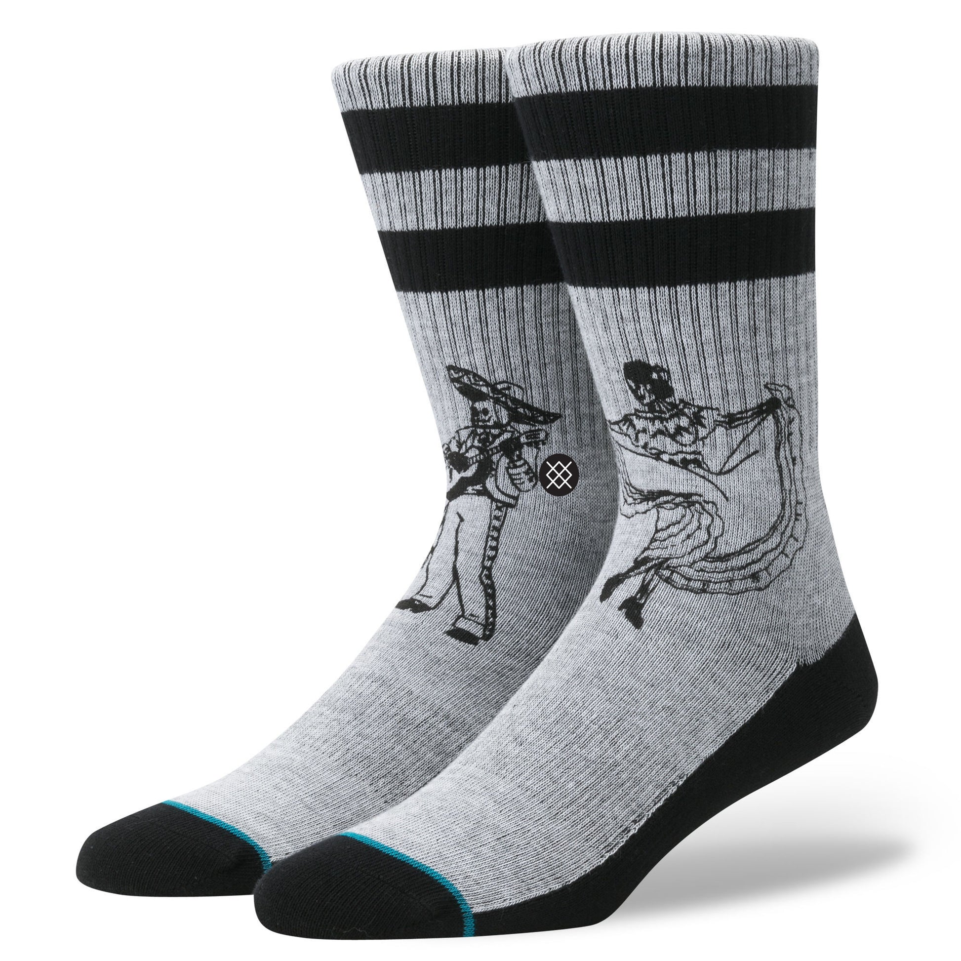 Stance Flamencos Men's Socks - Grey size Large 9 -12 Socks