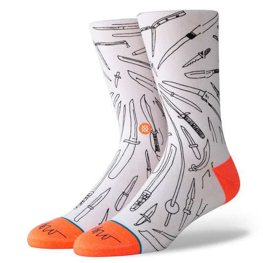 Stance Oblow Poke socks - White Socks