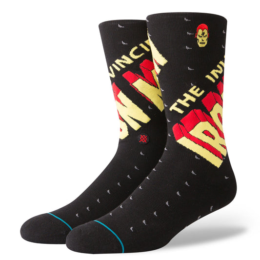 Stance Invincible Iron Man Socks (Large 9-12) - Black Socks