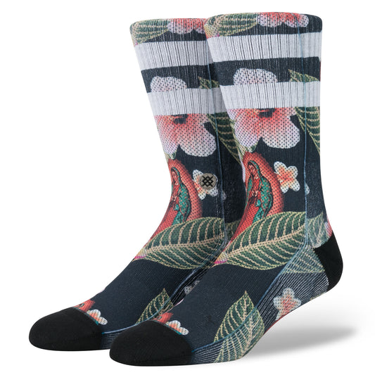 Stance Madre De Aloha Mens Socks Large - Black Socks