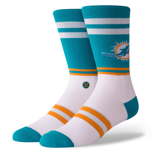 Stance Miami Dolphins Logo Socks Large 9 - 12 - Teal Socks