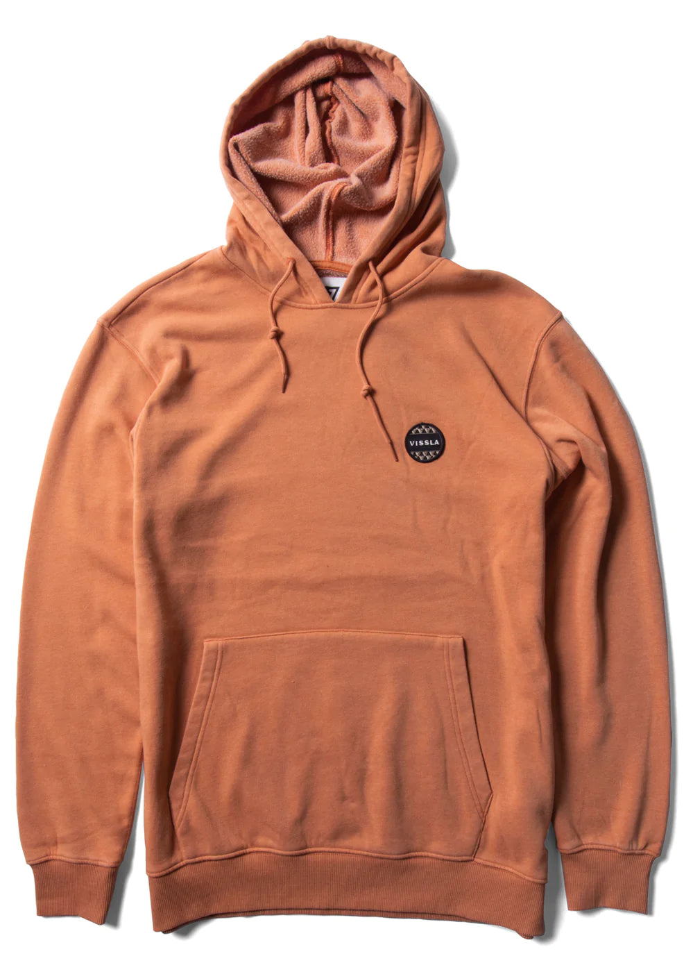 Vissla Solid Sets Eco Pull Over Hooded Fleece - Guava mens hoodie