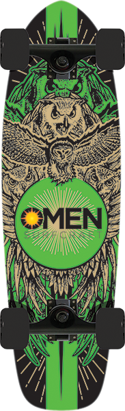 Omen Memory Screen Skateboard Length - 29" Longboard Complete