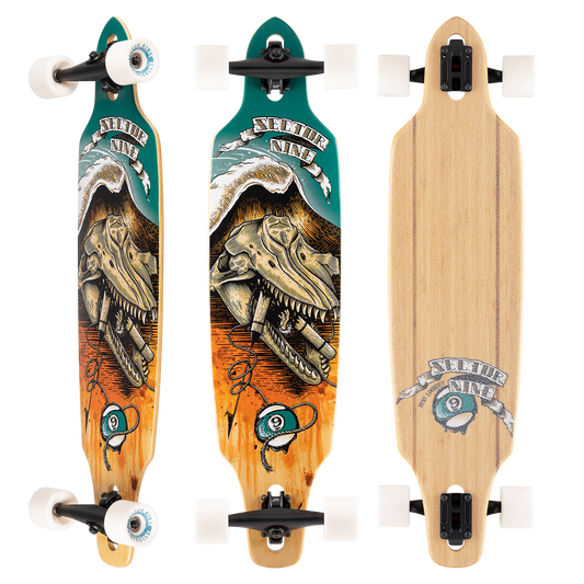 Sector 9 Mini Lookout Wreckage 37.5"x 9.25" Complete Longboard Skateboard Longboard Skateboard